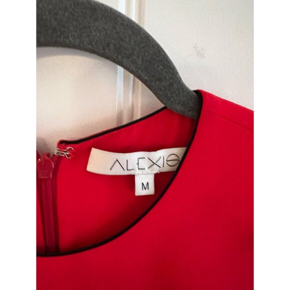 Alexis‎ Revolve Womens Asher Cold Shoulder Red Romper Black Pom Size M NWOT - Picture 5 of 6